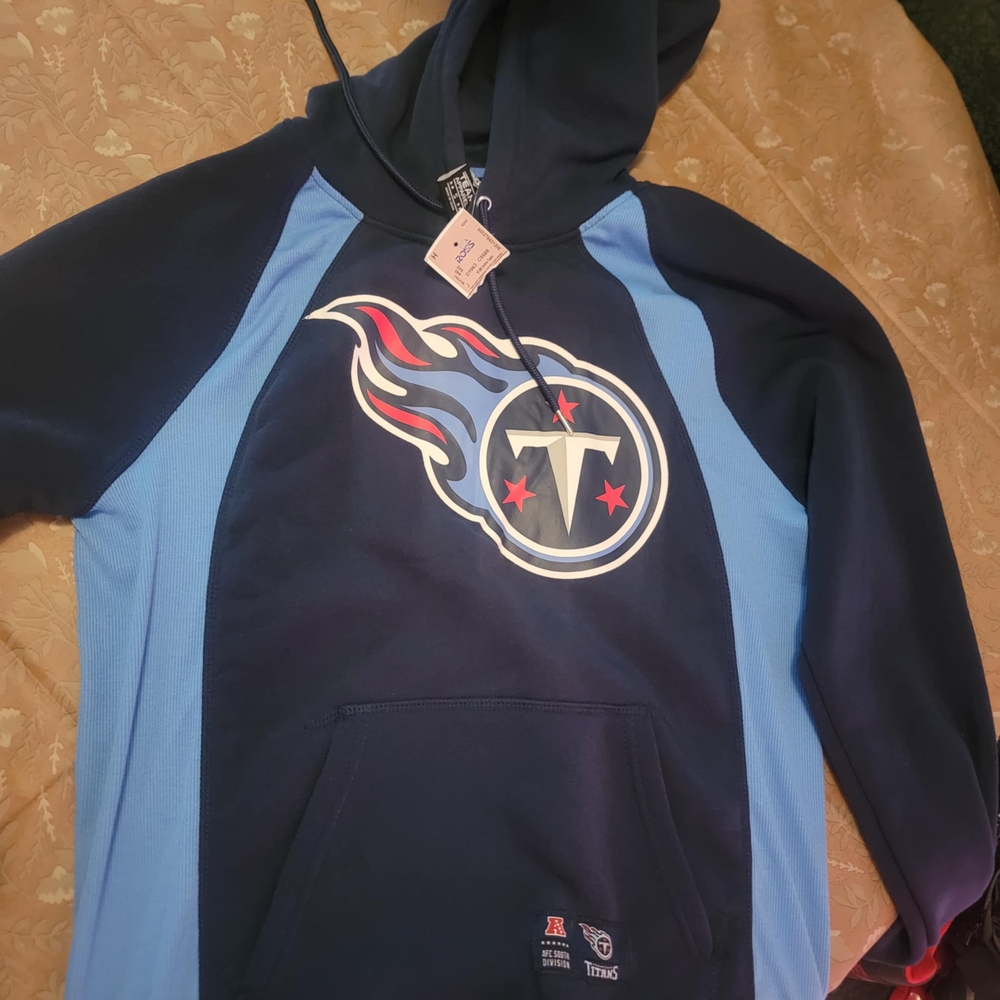 Tennessee Titans Hoodie Navy/Light Blue Size M Brand NEW!